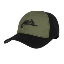 Helikon - Кепка з логотипом - PolyCotton Ripstop - Black / Olive Green - CZ-LGC-PR-0102B